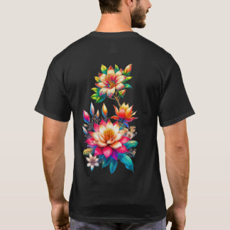 ontwerp t-shirts  "Kleurrijke bloemillustratie" of
