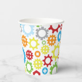 Ontwerp tandwieloverbrengingen | Papierbeker voor  Papieren Bekers (Achterkant)