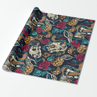 Ontwerp Tattoo Retro Cadeaupapier