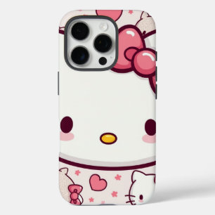 Ontwerp telefoonhoesje met leuk kat iPhone 16 pro hoesje