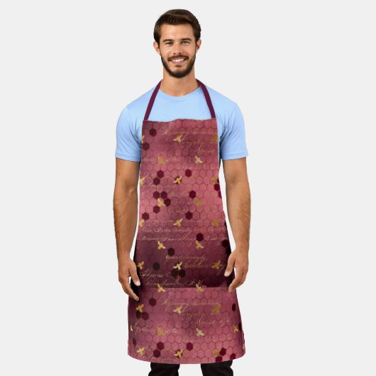 Ontwerp twee van de Bourgogne Bee-reeks Schort (Gedragen)