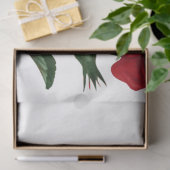 Ontwerp uit de Franse handschrift- en rode rozenre Tissuepapier (Geschenk)