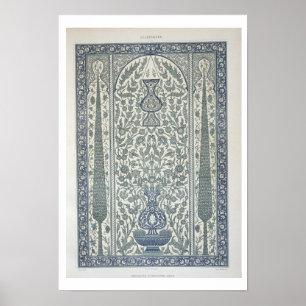 Ontwerp uit de moskee van Ibrahym Agha, uit de Ara Poster