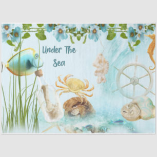 Ontwerp uit de Nautical Series 12 Tissuepapier