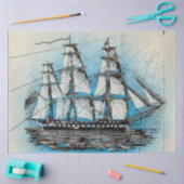 Ontwerp uit de Nautical Series 14 Tissuepapier (Craft)
