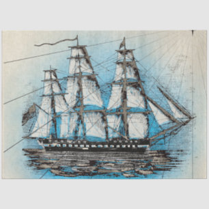 Ontwerp uit de Nautical Series 14 Tissuepapier