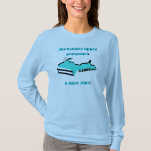 ONTWERP UPPER MICHIGAN VERANDERD IN SNOWMOBIEL! T-SHIRT