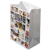 Ontwerp uw eigen 22 fotocollage ingelijst kunst medium cadeauzakje (Achterkant Gekanteld)