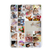 Ontwerp uw eigen 25 fotocollage ingelijst kunst magneet (Verticaal)