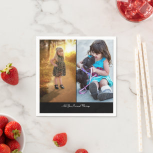 Ontwerp uw eigen 2 fotocollage servet