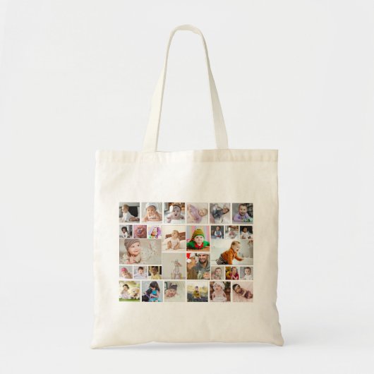 Ontwerp uw eigen 30 fotocollage Poster Tote Bag (Voorkant)