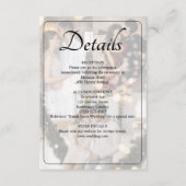 Ontwerp uw eigen 3 foto collage bruiloft informatiekaartje (Voorkant)