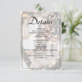 Ontwerp uw eigen 3 foto collage bruiloft informatiekaartje (Staand voorkant)