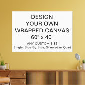 Ontwerp uw eigen 60"x 40"Verpakt canvas (Insitu (Woonkamer))