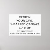 Ontwerp uw eigen 60"x 40"Verpakt canvas (Voorkant)