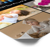 Ontwerp uw eigen 9 fotocollage Poster (Hoek)