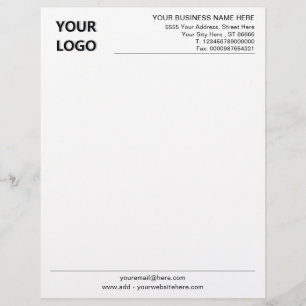 Ontwerp uw eigen aangepaste bedrijf Letterhead Sja Briefhoofd