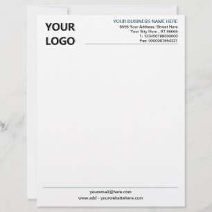 Ontwerp uw eigen aangepaste bedrijf Letterhead Sja Briefhoofd