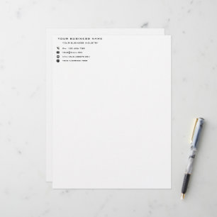 Ontwerp uw eigen aangepaste bedrijf Letterhead Sja Briefhoofd
