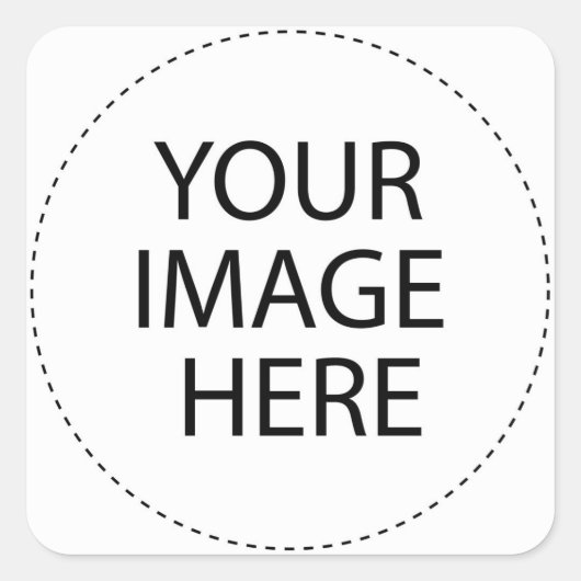 Ontwerp uw eigen aangepaste cadeautjes - leeg vierkante sticker (Voorkant)