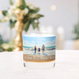 Ontwerp uw eigen aangepaste foto en tekst geperson whisky glas