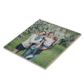 Ontwerp uw eigen aangepaste gepersonaliseerde foto tegeltje (Zijkant)