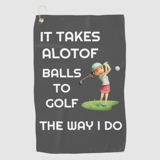 Ontwerp uw eigen aangepaste Golfhanddoeken Golfhanddoek (Voorkant)