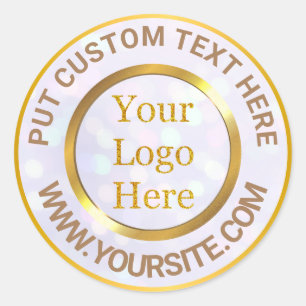 Ontwerp uw eigen aangepaste moderne Logo-bedrijf Ronde Sticker
