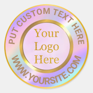 Ontwerp uw eigen aangepaste moderne Logo-bedrijf Ronde Sticker