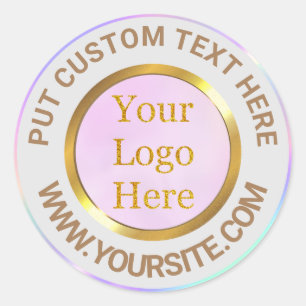 Ontwerp uw eigen aangepaste moderne logo-bedrijf ronde sticker