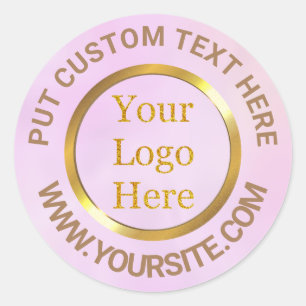 Ontwerp uw eigen aangepaste moderne Logo-bedrijf Ronde Sticker