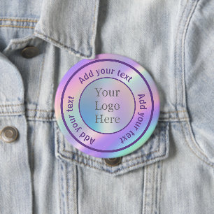 Ontwerp uw eigen aangepaste moderne logo zakelijk ronde button 4,0 cm