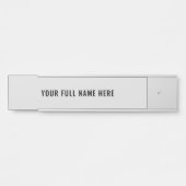 Ontwerp uw eigen aangepaste naam Deur Sign Sjabloo Deurbordje (Voorkant)