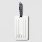 Ontwerp uw eigen aangepaste ontwerp bagagelabel (Achterkant verticaal)