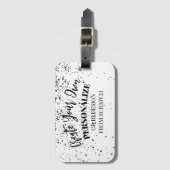 Ontwerp uw eigen aangepaste ontwerp bagagelabel (Voorkant (verticaal))