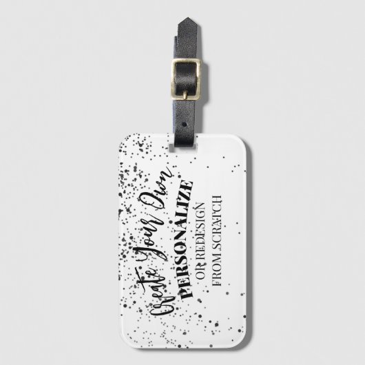 Ontwerp uw eigen aangepaste ontwerp bagagelabel (Voorkant (verticaal))