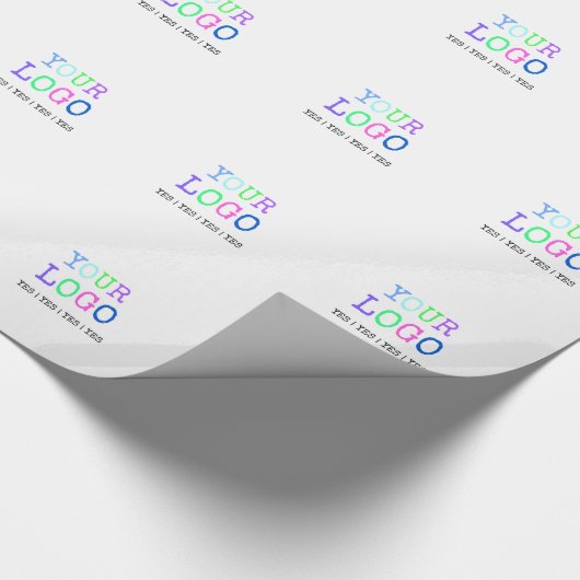 Ontwerp uw eigen aangepaste persoonlijke Logo Cadeaupapier (Hoek)