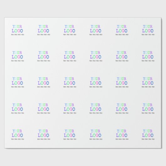 Ontwerp uw eigen aangepaste persoonlijke Logo Cadeaupapier (Vlak)