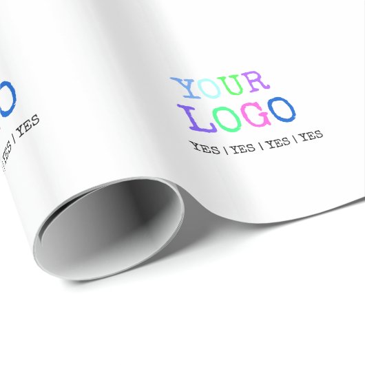Ontwerp uw eigen aangepaste persoonlijke Logo Cadeaupapier (Rol Hoek)