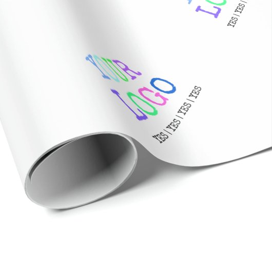 Ontwerp uw eigen aangepaste persoonlijke Logo Cadeaupapier (Rol Hoek)