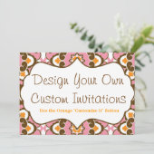 Ontwerp uw eigen aangepaste persoonlijke uitnodigi kaart (Staand voorkant)