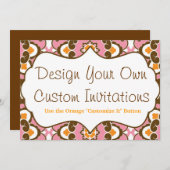 Ontwerp uw eigen aangepaste persoonlijke uitnodigi kaart (Voorkant / Achterkant)