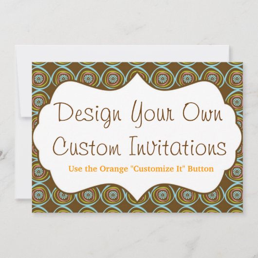 Ontwerp uw eigen aangepaste persoonlijke uitnodigi kaart (Voorkant)