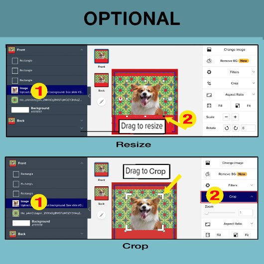 Ontwerp uw eigen: Aangepaste pootafdruk hondenfoto Draagtas