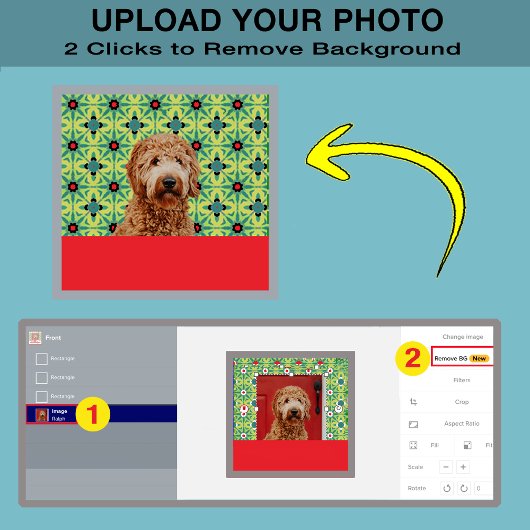 Ontwerp uw eigen: Aangepaste pootafdruk hondenfoto Draagtas