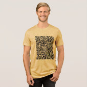 Ontwerp uw eigen aangepaste QR-code gepersonalisee Tri-Blend Shirt (Voorkant volledig)