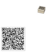 Ontwerp uw eigen aangepaste QR-code rubberen stemp Rubberstempel (Gestempeld)