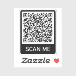 Ontwerp uw eigen aangepaste QR-code Sticker Sjablo