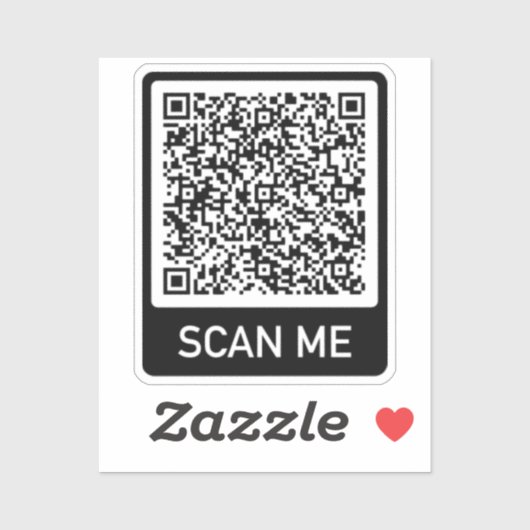 Ontwerp uw eigen aangepaste QR-code Sticker Sjablo (Vel)