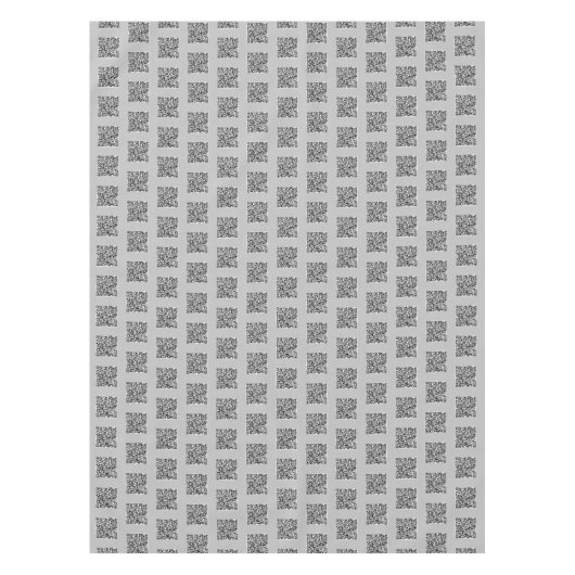 Ontwerp uw eigen aangepaste QR-code tafelkleed Sja (Voorkant)
